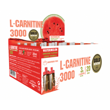 Gold Nutrition L - Carnitine cu aroma de pepene rosu 3000 20 doze