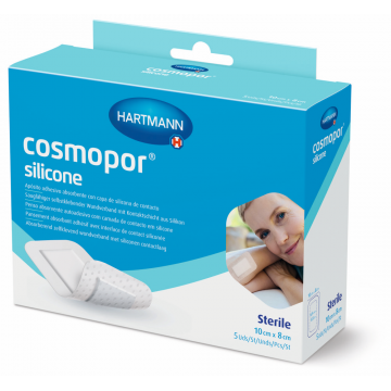 Hartmann Cosmopor Silicone Plasturi autoadezivi 10 cm x 8 cm 5 bucati