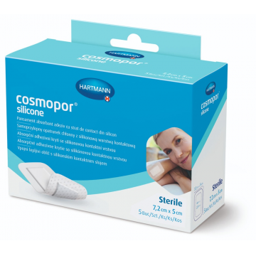 Hartmann Cosmopor Silicone Plasturi autoadezivi 7.2 cm x 5 cm 5 bucati