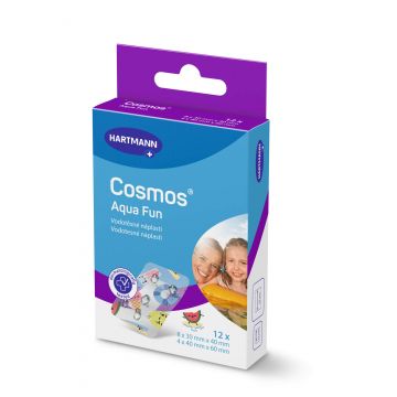 Hartmann Cosmos Aqua Fun Plasturi impermeabili 2 marimi 12 bucati