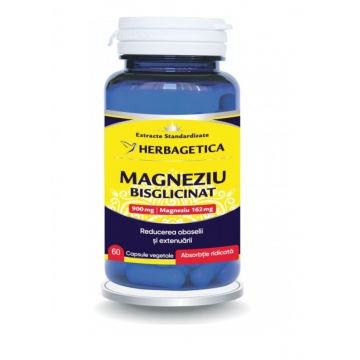 Herbagetica Magneziu bisglicinat 60 capsule