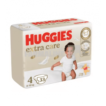 Huggies Extra Care nr. 4 (8 - 16 kg) 33 bucati