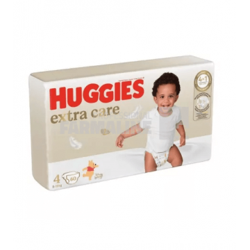 Huggies Extra Care nr. 4 (8 - 16 kg) 60 bucati