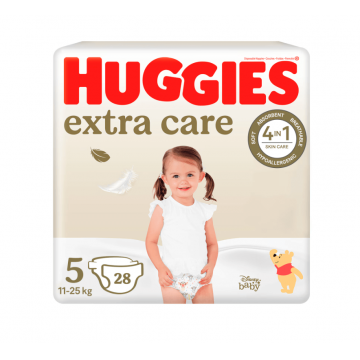 Huggies Extra Care nr. 5 (11 - 25 kg) 28 bucati