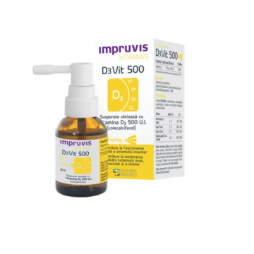 Impruvis  Vitamina D3 DeVit 500 Suspensie uleioasa spray 20 ml