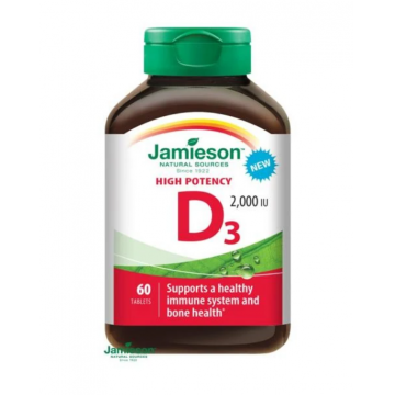 Jamieson Vitamina D3 2000UI 60 tablete