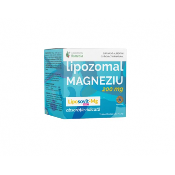 Lipozomal Magneziu 200 mg 15 plicuri
