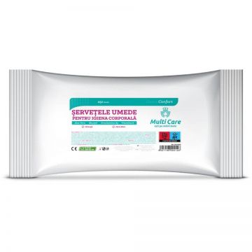 Multi Care Confort Servetele Umede igiena corporala 50 bucati