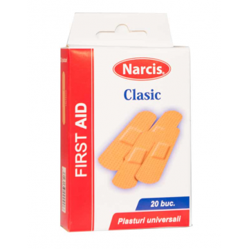 Narcis Plasture cu rivanol 2 cm x 7 cm 20 bucati