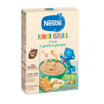 Nestle Junior Cereale cu 3 fructe 12+ luni 200 g
