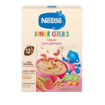 Nestle Junior Cereale cu capsuni 12+ luni 200 g