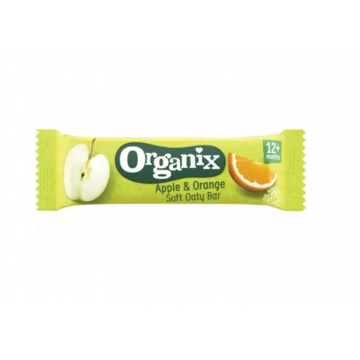 Organix Baton bio din ovaz integral cu mere si portocale 12+ luni 23 g