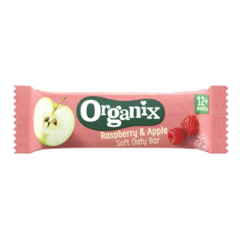 Organix Baton bio din ovaz integral cu zmeura si mere 12+ luni 23 g