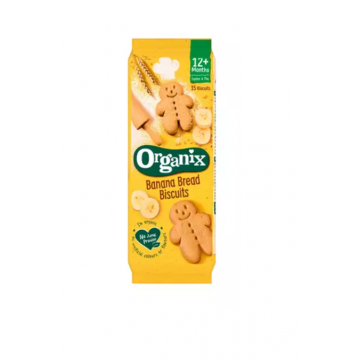 Organix Biscuiti bio cu banane 12+ luni 135 g