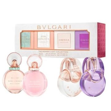 Pachet Bvlgari The Women’s Gift Collection – Rose Goldea Blossom Delight 5 ml + Rose Goldea 5 ml + Omnia Crystalline 5 ml + Omnia Amethyste 5 ml