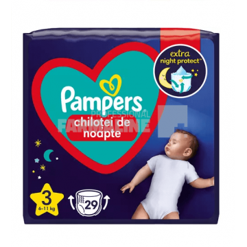 Pampers Night Pants nr. 3 (6 - 11 kg) 29 bucati