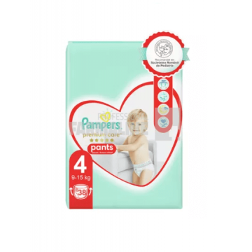 Pampers Premium Care Pants nr. 4 (9-15 kg) 38 bucati