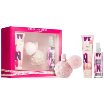 Set cadou Ariana Grande Sweet Like Candy, Femei Apa de Parfum, 100 ml + Lotiune de corp, 100 ml + Body Mist, 125 ml