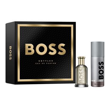 Set cadou Boss Bottled, Barbati, Apa de Parfum, 50 ml + Deodorant spray, 150 ml