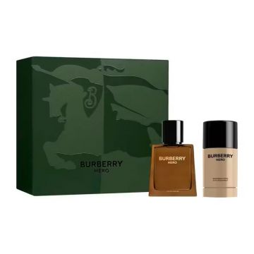 Set cadou Burberry Hero Barbati, Apa de Parfum, 50 ml + Deostick, 75 ml
