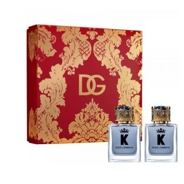 Set cadou D&G K by Dolce&Gabbana, Barbati, Apa de Toaleta, 2 x 50 ml