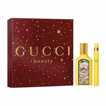 Set cadou Gucci Flora Gorgeous Orchid, Femei, Apa de parfum, 50 ml + 10 ml