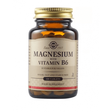 Solgar Magnesium cu Vitamina B6 100 tablete