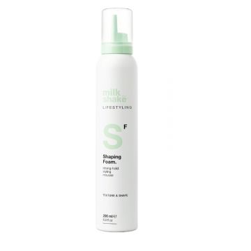 Spuma cu fixare medie Milk Shake Lifestyling, Shaping Foam 200 ml (Concentratie: Spuma de par, Gramaj: 200 ml)