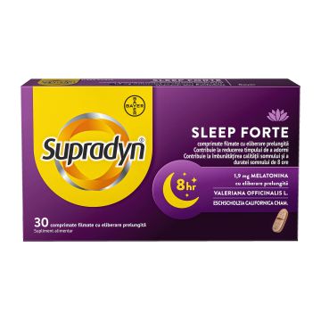 Supradyn Sleep Forte 30 comprimate cu eliberare prelungita