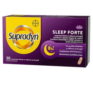 Supradyn Sleep Forte 30 comprimate cu eliberare prelungita