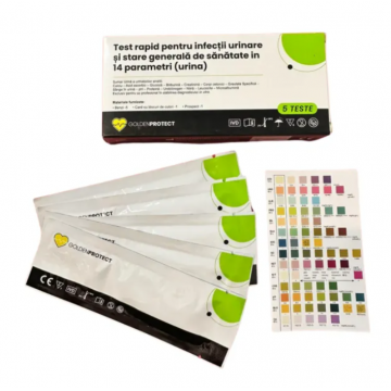 Test rapid pentru infectii urinare si stare generala de bine 14 parametri 5 bucati
