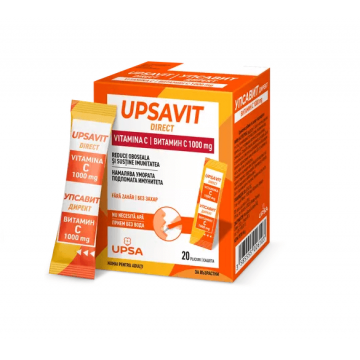 Upsavit Vitamina C 1000 mg 20 plicuri orodispersabile