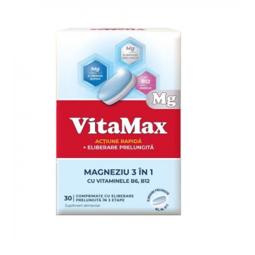 Vitamax Magneziu 3 in 1 30 capsule
