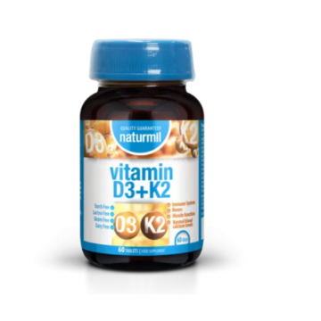 Vitamina D3 + K2 60 comprimate tablete