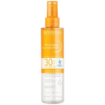 Apa cu protectie solara SPF 30 pentru piele sensibila Photoderm Bronz Bioderma, 200 ml