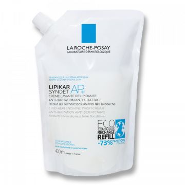 Crema de spalare relipidanta Lipikar Syndet AP+ La Roche-Posay (Concentratie: Crema pentru curatare, Gramaj: 400 ml Rezerva )