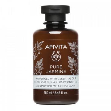 Gel de dus hidratant cu iasomie Pure Jasmine Apivita, 250 ml