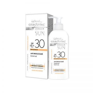 Lapte pentru protectie solara Gerovital H3 Derma+ Sun, cu SPF30, 150 ml