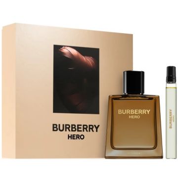 Set cadou Burberry Hero, Barbati Apa de Parfum, 100 ml + 10 ml