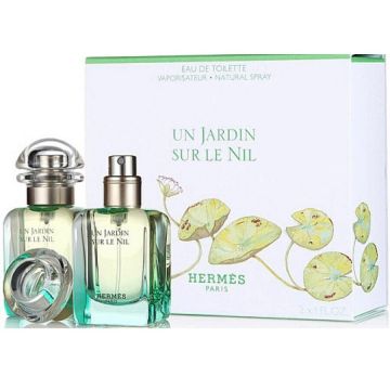 Set cadou Hermes Un Jardin Sur Le Nil, Unisex, Apa de Toaleta, 2 x 30 ml