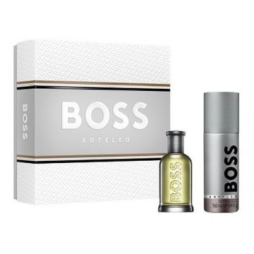 Set cadou Hugo Boss Boss Bottled, Barbati, Apa de Toaleta (Continut set: 50 ml Apa de Toaleta + 150 ml Deodorant spray)