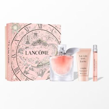 Set Cadou Lancome La Vie Est Belle, Femei, Apa de parfum, 50 ml + Lotiune de corp 50 ml + Apa de parfum, 10 ml