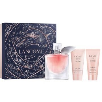Set Cadou Lancome La Vie Est Belle, Femei, Apa de parfum, 50 ml + Lotiune de corp 50 ml + Gel de dus, 50 ml