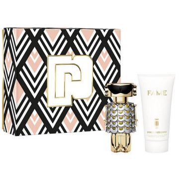 Set Cadou Paco Rabanne Fame, Apa de Parfum, Femei (Continut set: 50 ml Apa de parfum + 75 ml Lotiune de corp)