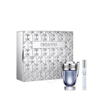 Set cadou Paco Rabanne, Invictus, Apa de Toaleta, Barbati, 100 ml + 10 ml