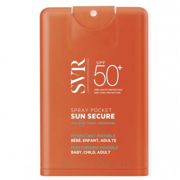 Spray de buzunar cu SPF50+ Sun Secure Svr, 20 ml