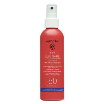 Spray protectie solara fata si corp SP50 Bee Sun Safe Apivita, 200 ml