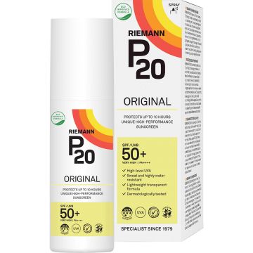 Spray transparent pentru protectie solara P20 Riemann Sun Protection SPF50 Original (Gramaj: 85 ml)