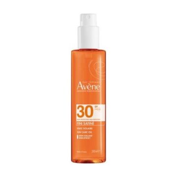 Ulei de corp cu protectie solara SPF30 Avene Satin Finish Sun Oil, 200 ml