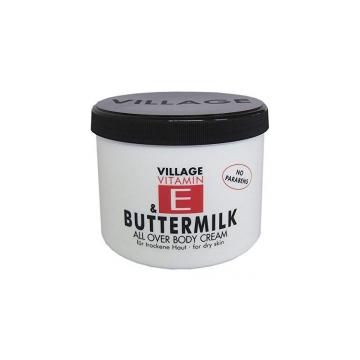 Crema de corp cu vitamina e buttermilk special 500ml VILLAGE COSMETICS
